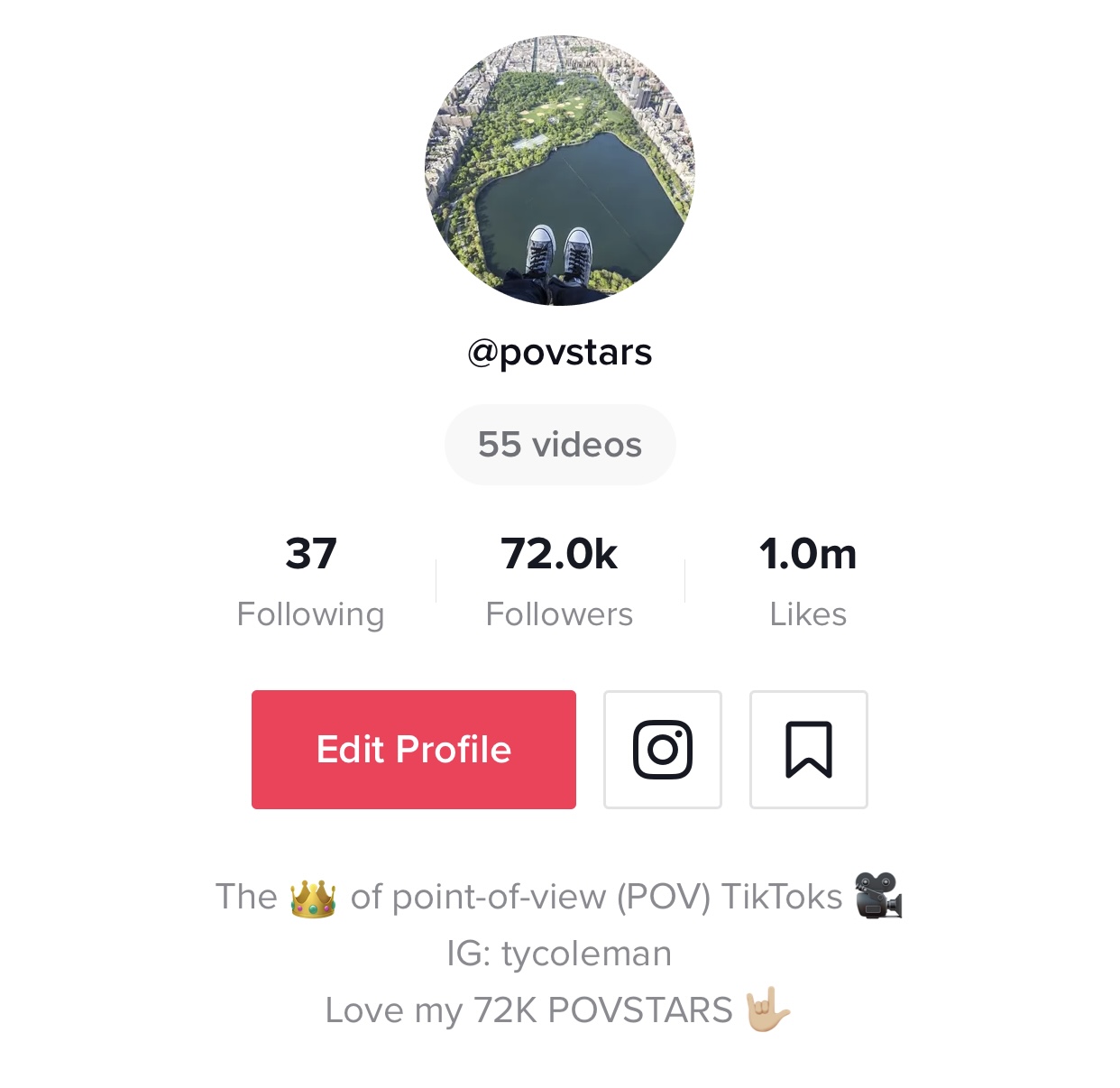 @povstars TikTok — 72k followers, 1M likes